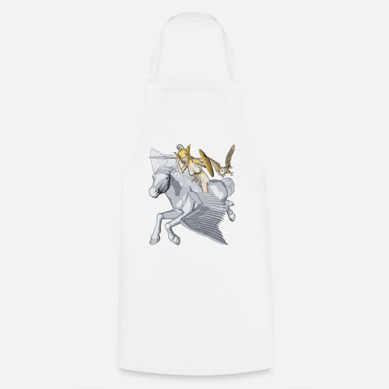 Athéna et Pégase - Tablier de cuisine - blanc