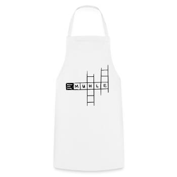 Water transport - mill - Cooking Apron - white - Front - AI Model Male 185 dark (185cm)