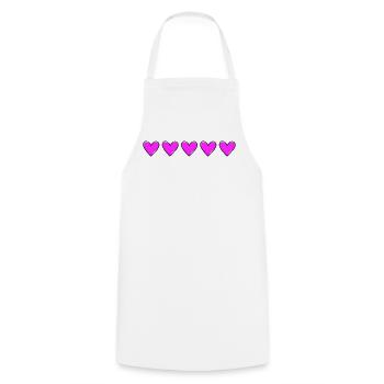 Ligne du cœur Amoureuse Amoureuse - Tablier de cuisine - blanc - Devant - AI Model Male 185 dark (185cm)