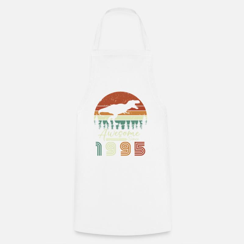 awsome_since_dinaseur_1995 - Tablier de cuisine - blanc