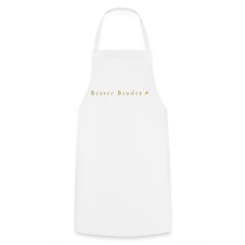 Bester Bruder Zartes Geschenk für Brüder  - Kochschürze - Weiß - Vorne - AI Model Male 185 dark (185cm)