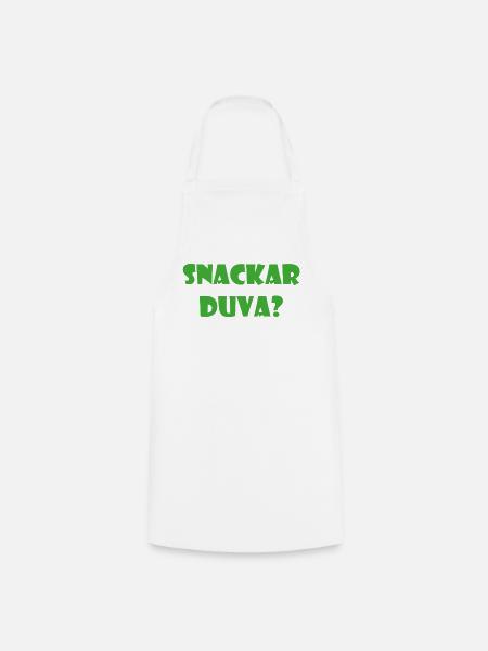 Talking Duva – Göteborg-Humor - Kochschürze - Weiß