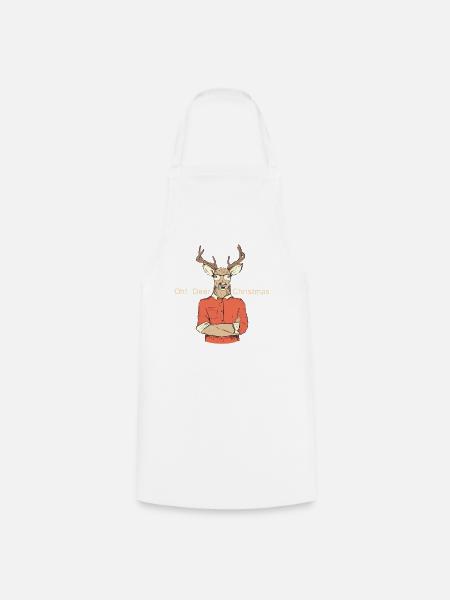 Weihnachten mit Hirschen Deer Christmas - Kochschürze - Weiß