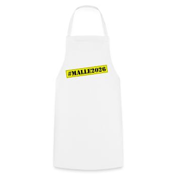 Malle 2026 - Tablier de cuisine - blanc - Devant - AI Model Male 185 dark (185cm)