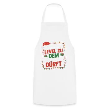 Noël du Père Noël - Tablier de cuisine - blanc - Devant - AI Model Male 185 dark (185cm)