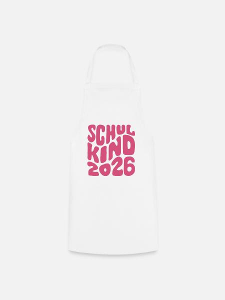 Schulkind 2026 - Einschulung - Erstklässler - Kochschürze - Weiß
