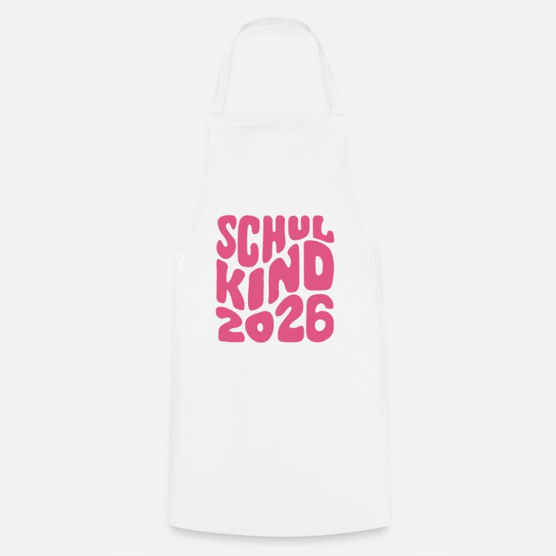Schulkind 2026 - Einschulung - Erstklässler - Kochschürze - Weiß