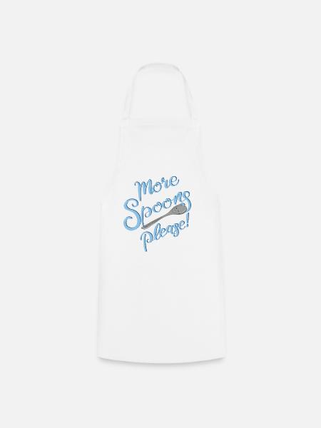 More Spoons please! - Kochschürze - Weiß