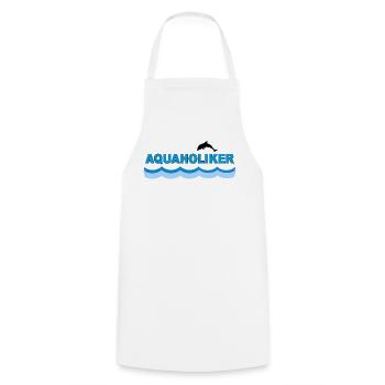 AQUAHOLIKER - Kochschürze - Weiß - Vorne - AI Model Male 185 dark (185cm)