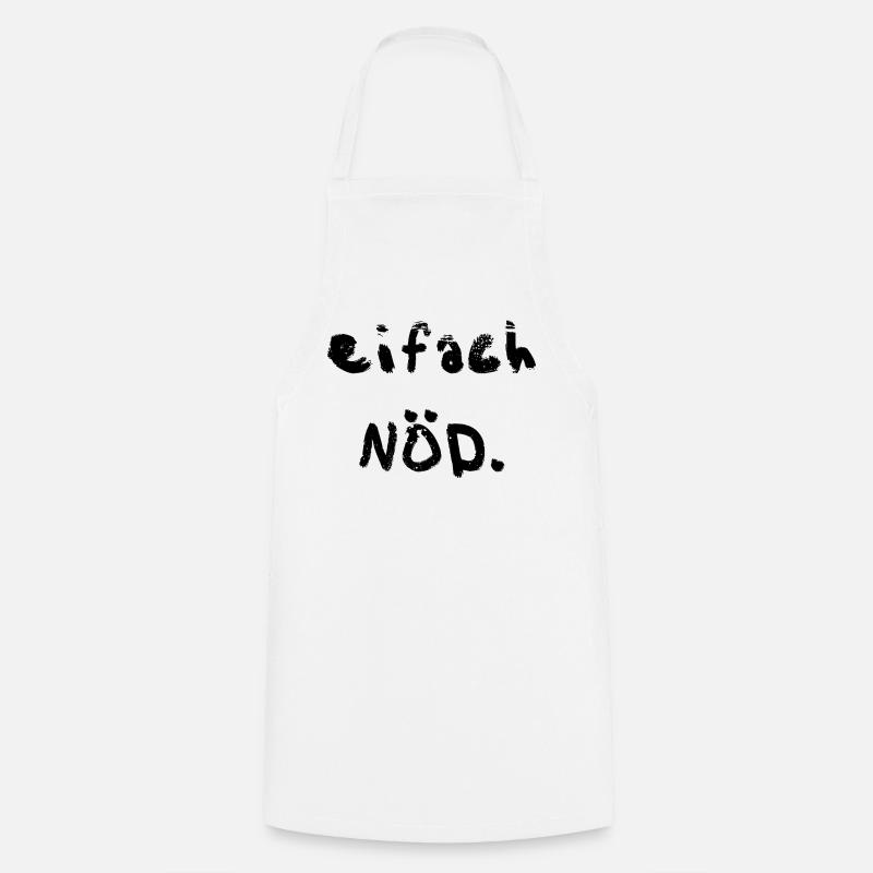 eifach nöd - Cooking Apron - white