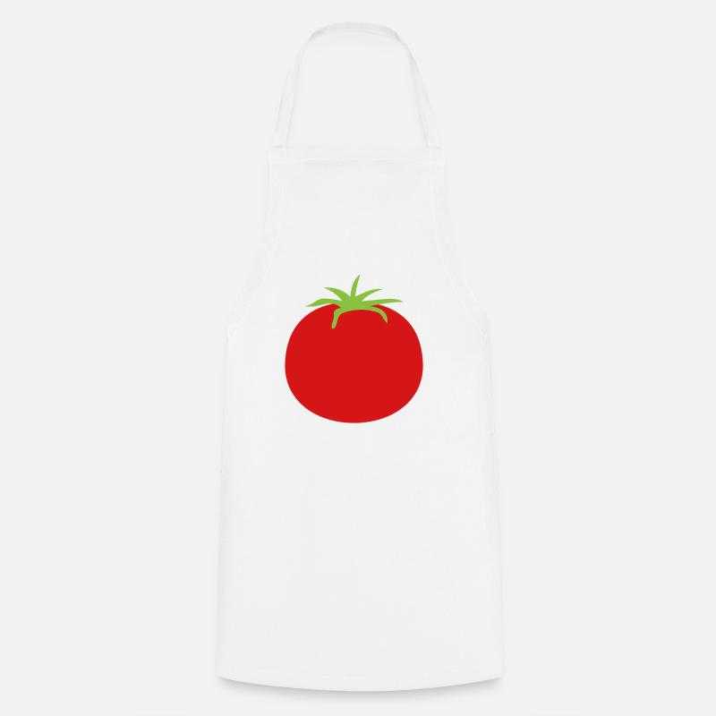 Tomate - Kochschürze - Weiß