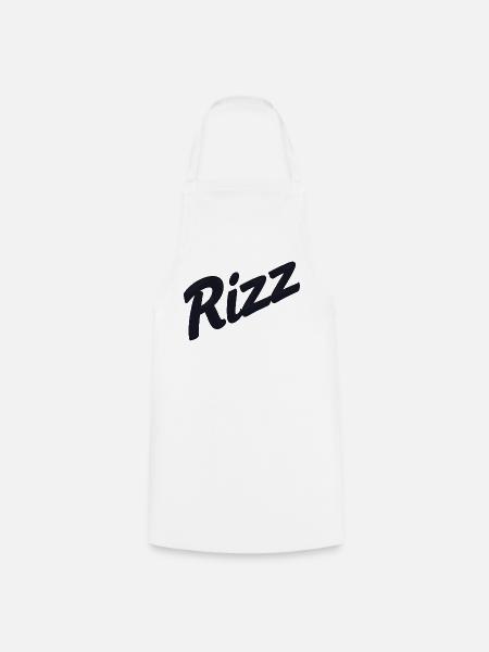 Rizz Neon-Skript - Kochschürze - Weiß