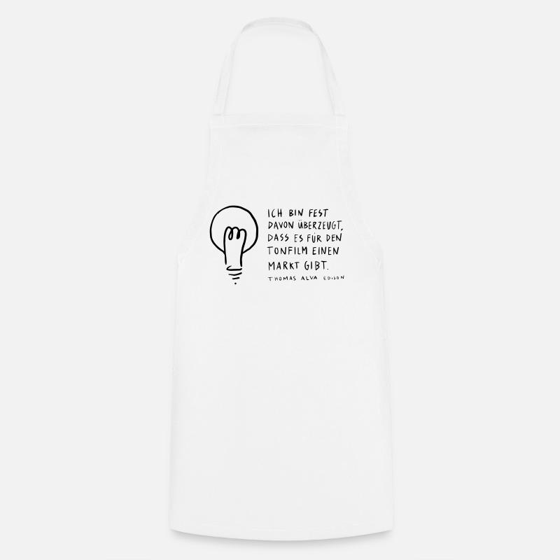 Thomas Edison - Kochschürze - Weiß