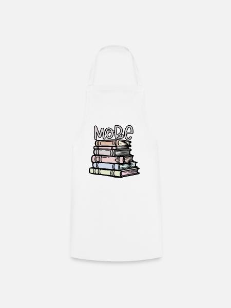 Lesen Sie mehr Bücher - Kochschürze - Weiß