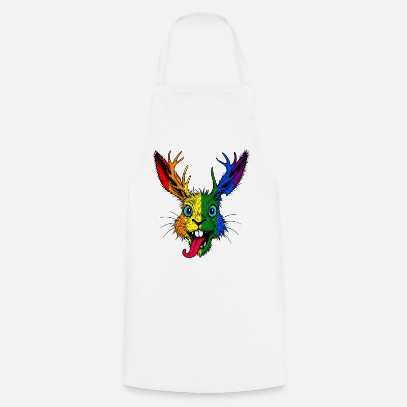 Rainbow Raurackl - Tablier de cuisine - blanc