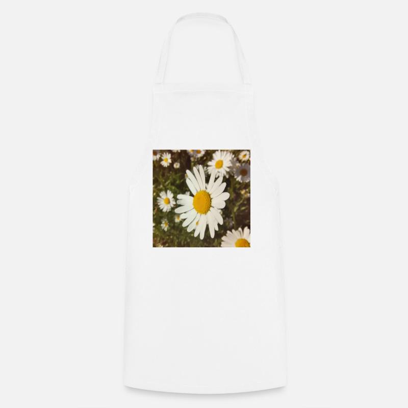 Daisies Sunlight - Cooking Apron - white