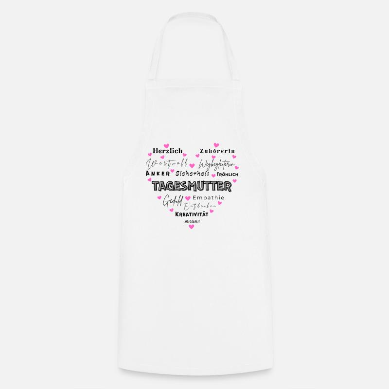 Geschenk Tagesmutter - Kochschürze - Weiß