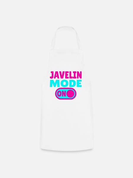 Javelin Mode ON - Speerwerfen - Kochschürze - Weiß