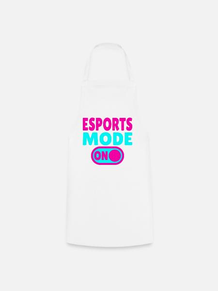 Esports Mode ON – Gaming - Kochschürze - Weiß