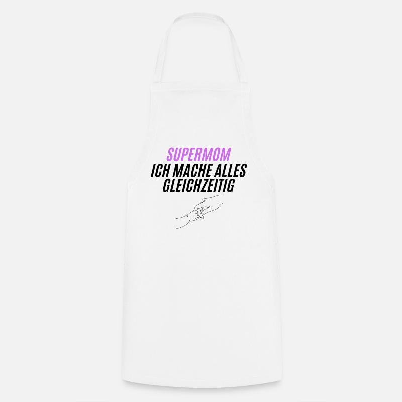 SUPERMOM Silhouette Power - Cooking Apron - white