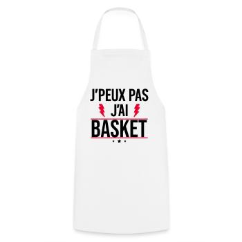 I can't I have basketball Humor Basketball - Cooking Apron - white - Front - AI Model Male 185 dark (185cm)