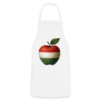 Hongrie - Tablier de cuisine - blanc - Devant - AI Model Male 185 dark (185cm)