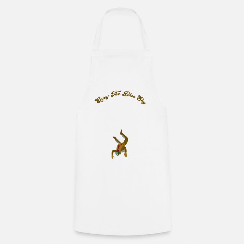 Enjoy The Blue Sky - Cooking Apron - white
