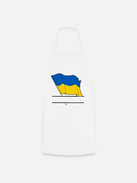 UKRAINE – Namensraum - Kochschürze - Weiß