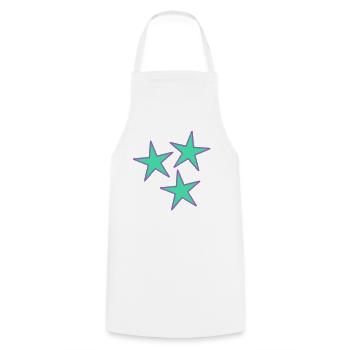 STAR. VALENTINSTAG. HERZ. ICH LIEBE DICH. ICH LIEBE - Kochschürze - Weiß - Vorne - AI Model Male 185 dark (185cm)