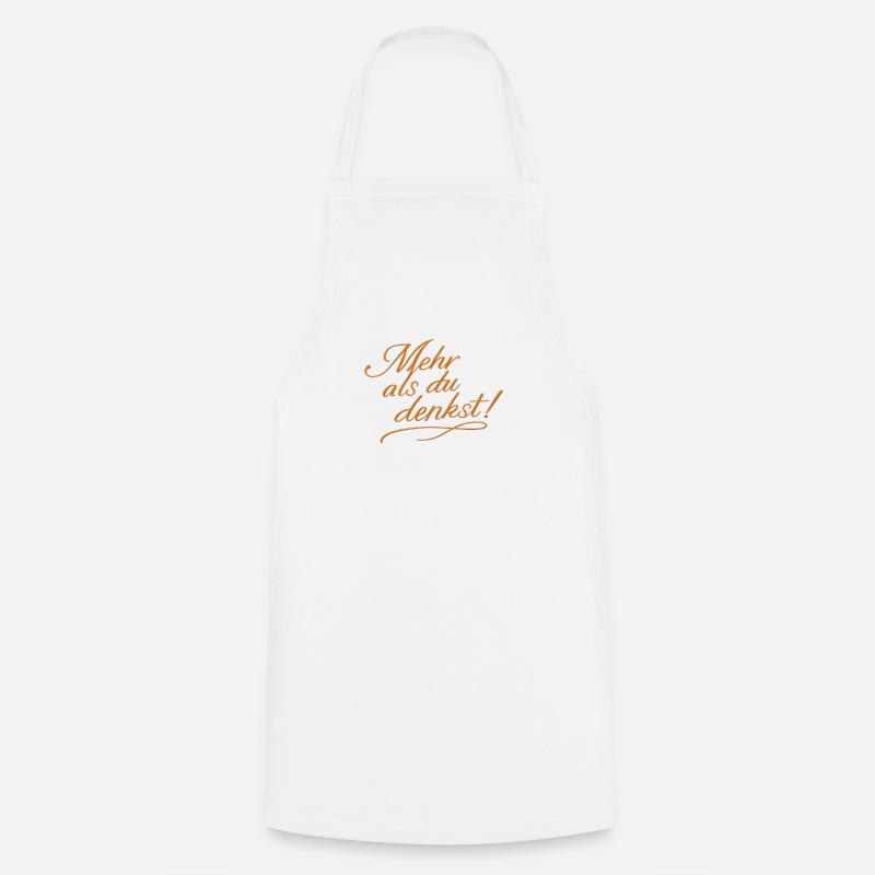 More than you think! - Cooking Apron - white
