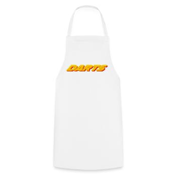 Fléchettes, fléchettes, fléchettes rétro - Tablier de cuisine - blanc - Devant - AI Model Male 185 dark (185cm)
