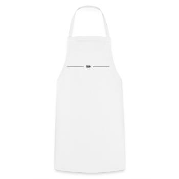 2026 year line - Cooking Apron - white - Front - AI Model Male 185 dark (185cm)