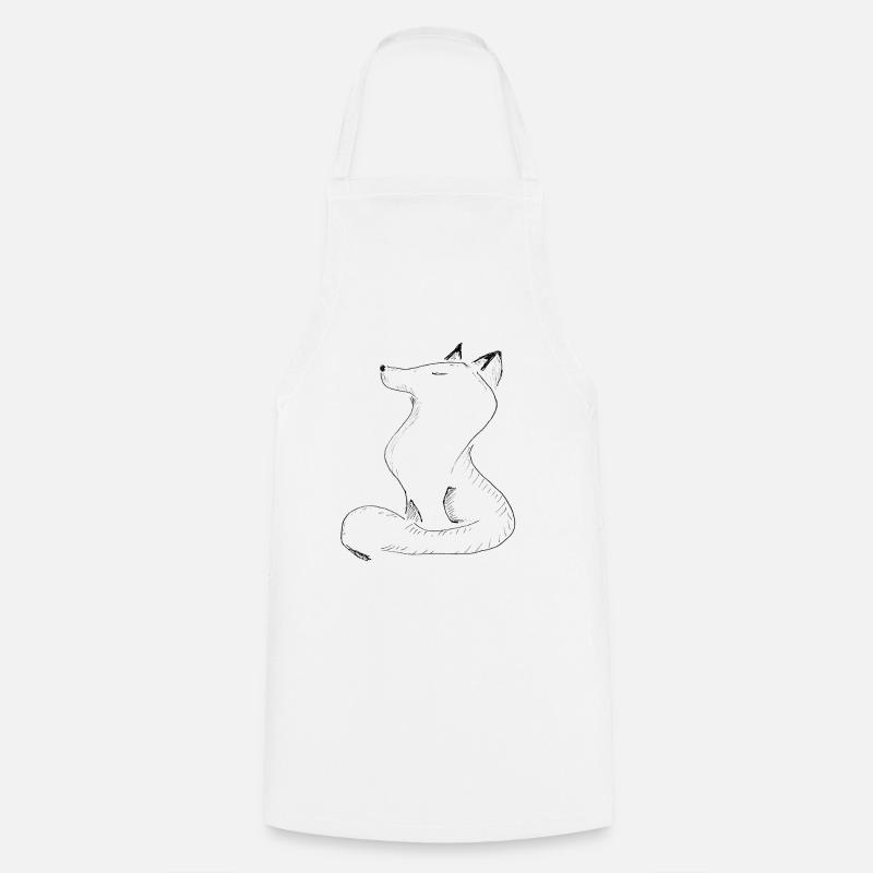 Silhouette de Sketchwolf - Tablier de cuisine - blanc