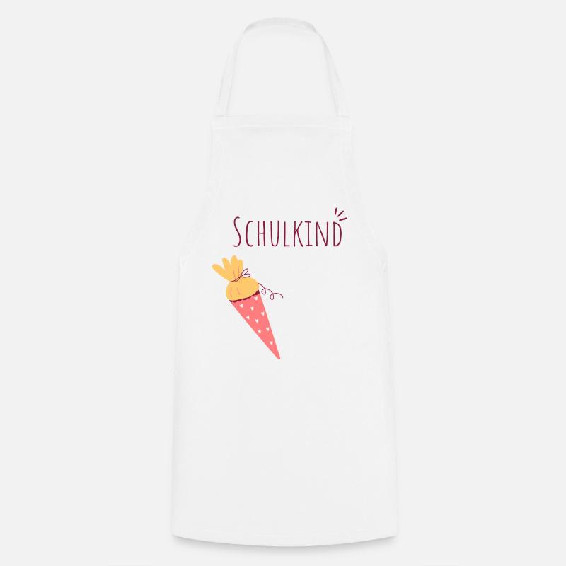 Schulkind Eiskegel Design - Cooking Apron - white