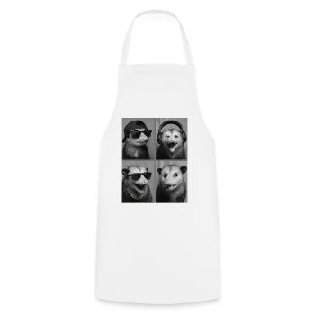 opossum - Cooking Apron - white - Front - AI Model Male 185 dark (185cm)
