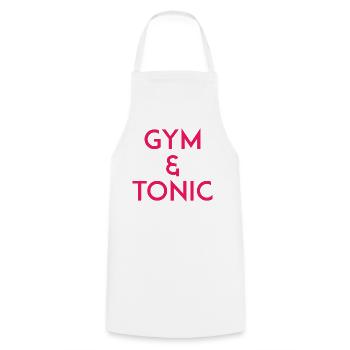 Gymnase & Tonique - Tablier de cuisine - blanc - Devant - AI Model Male 185 dark (185cm)
