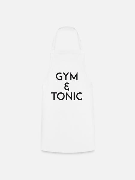 Gym & Tonic - Kochschürze - Weiß