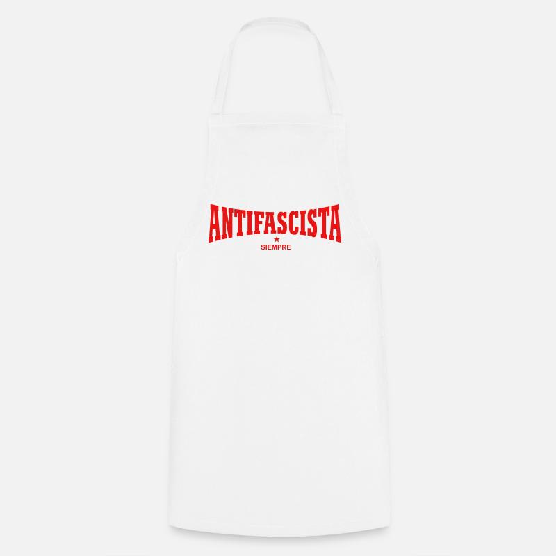 Antifascista Siempre – Antifa Forever - Cooking Apron - white