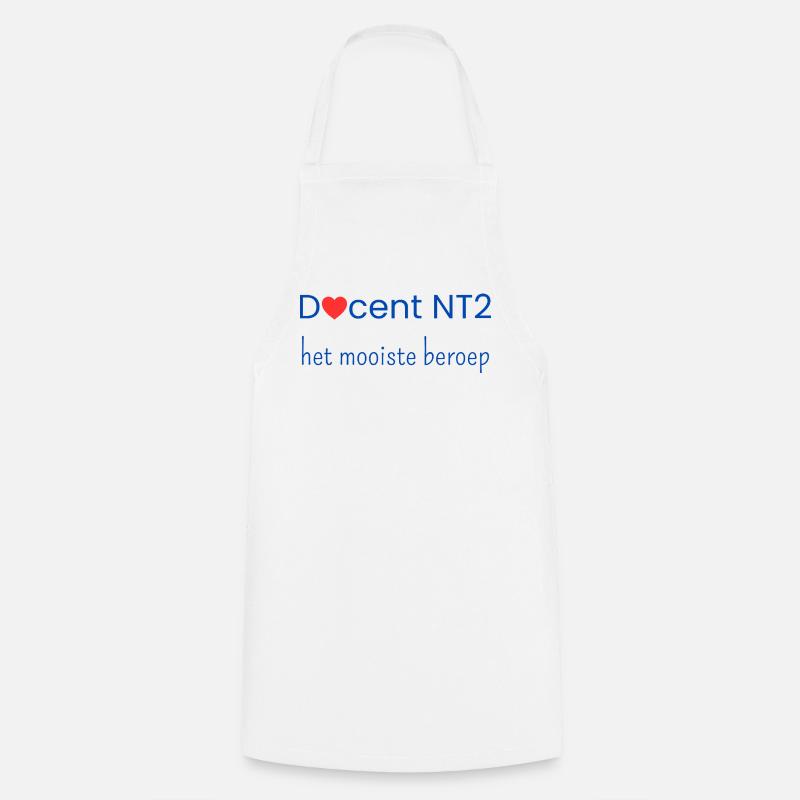 NT2 teacher: the best profession - Cooking Apron - white