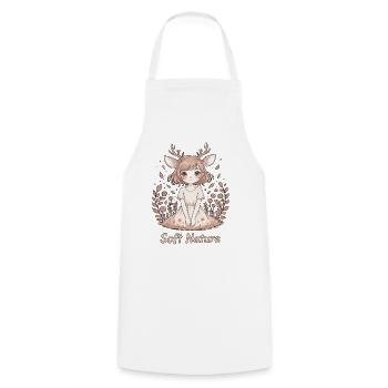 Soft Nature Zartes Anime Fawn Girl - Kochschürze - Weiß - Vorne - AI Model Male 185 dark (185cm)