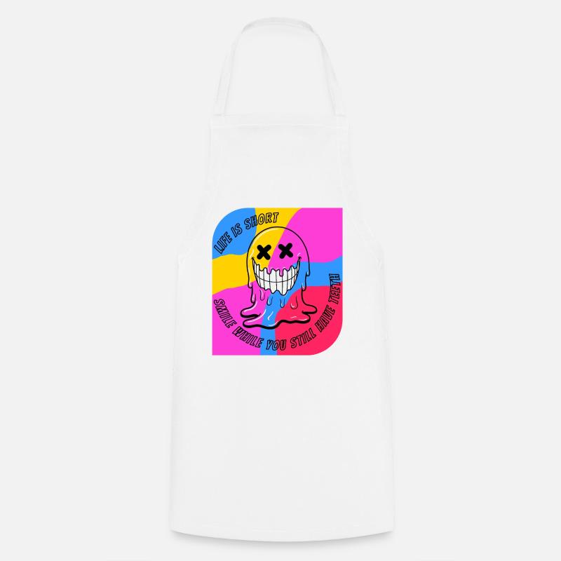 Life & Teeth.POP - Cooking Apron - white