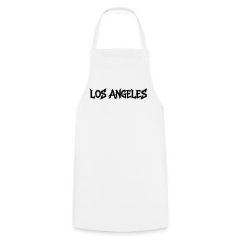 Lettrage de Los Angeles - Tablier de cuisine - blanc - Devant - AI Model Male 185 dark (185cm)