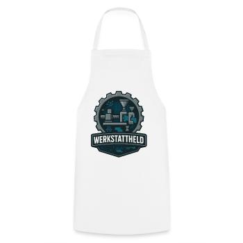 Workshop Hero, Plastic Machine - Cooking Apron - white - Front - AI Model Male 185 dark (185cm)
