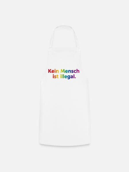Rainbow Botschaft Kleidung - Kochschürze - Weiß
