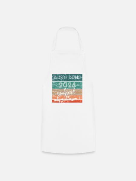 Ausbildung 2026 erfolgreich abgeschlossen Geschenk - Kochschürze - Weiß