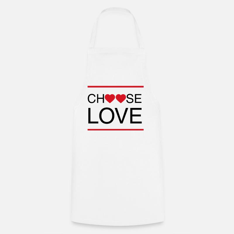 ChoisisAimer - Tablier de cuisine - blanc