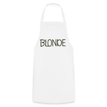 Blonde - Kochschürze - Weiß - Vorne - AI Model Male 185 dark (185cm)