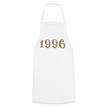 1996 Vintage 1996 Geburtstagsgeschenk - Kochschürze - Weiß - Vorne - AI Model Male 185 dark (185cm)