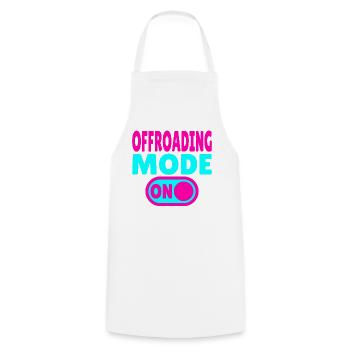 Mode tout-terrain ACTIVÉ – Aventure tout-terrain - Tablier de cuisine - blanc - Devant - AI Model Male 185 dark (185cm)