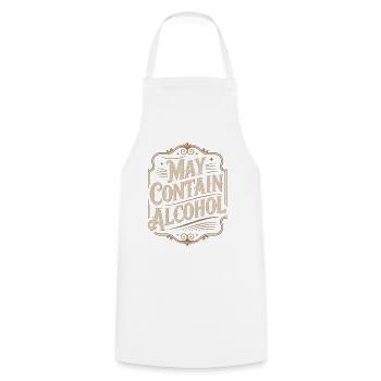 Peut contenir de l’alcool Alkohol Mallorca Saufen JGA - Tablier de cuisine - blanc - Devant - AI Model Male 185 dark (185cm)